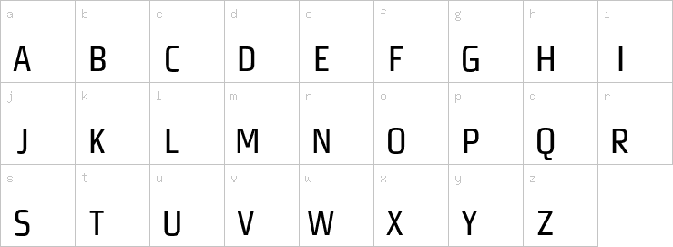 Lowercase characters