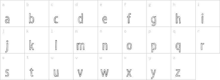 Lowercase characters
