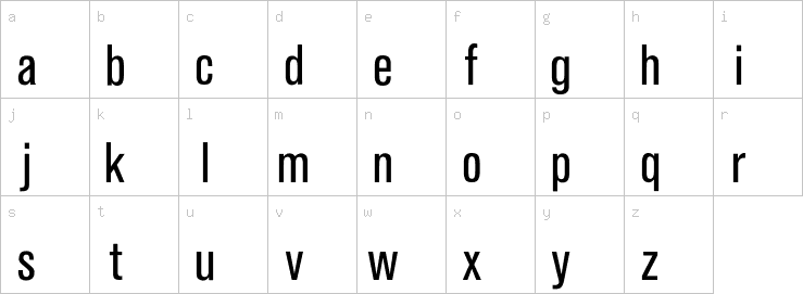 Lowercase characters