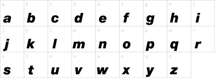 Lowercase characters