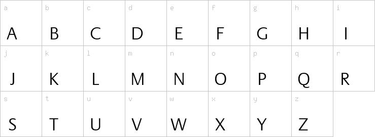 Lowercase characters