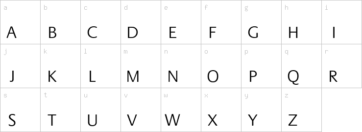 Lowercase characters