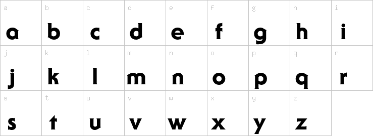 Lowercase characters