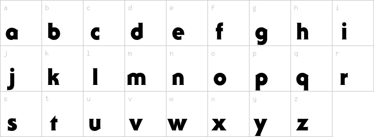 Lowercase characters