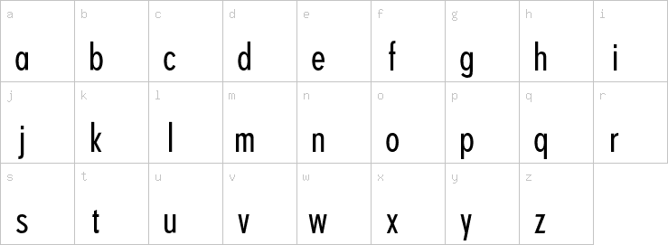 Lowercase characters