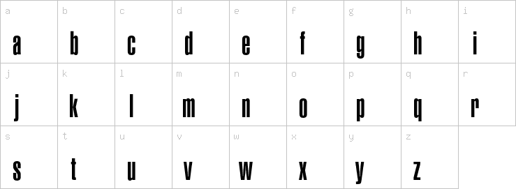 Lowercase characters