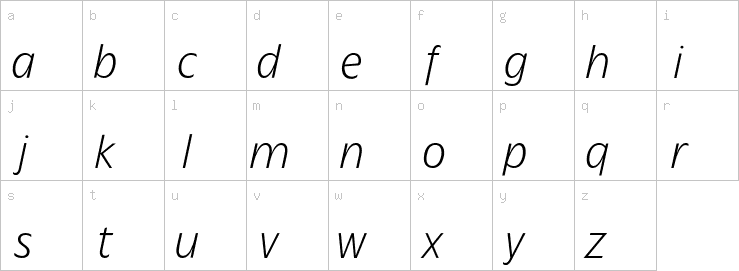 Lowercase characters