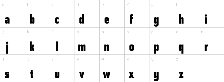 Lowercase characters