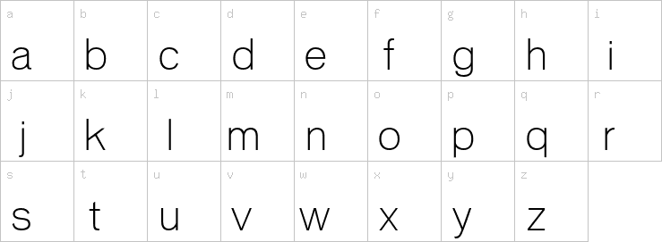 Lowercase characters