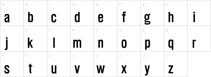 Lowercase characters