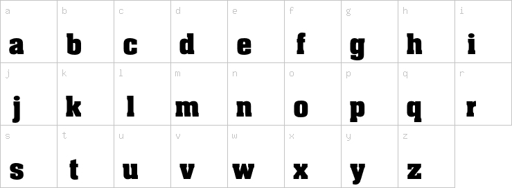 Lowercase characters