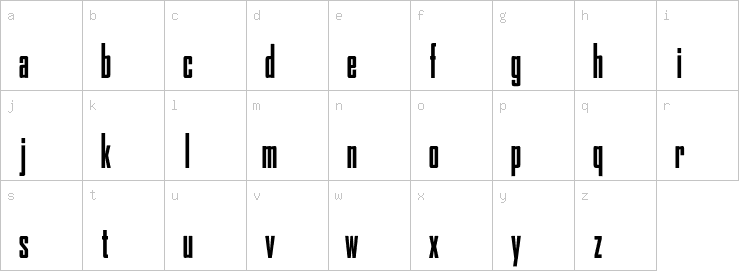 Lowercase characters