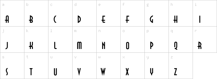 Lowercase characters