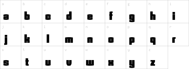 Lowercase characters