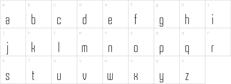 Lowercase characters