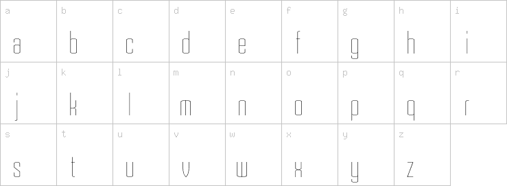 Lowercase characters