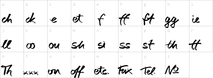 Lowercase characters