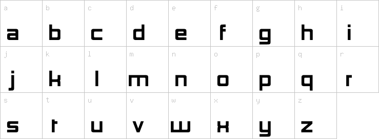 Lowercase characters