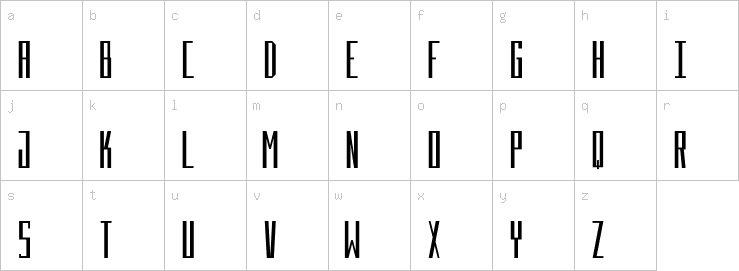 Lowercase characters