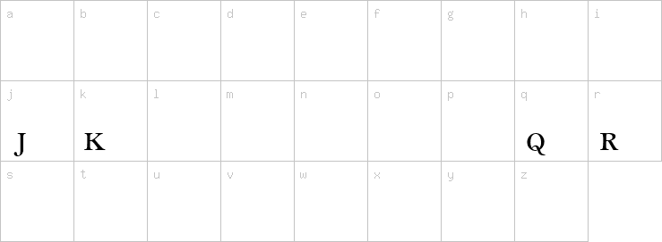 Lowercase characters