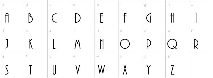 Lowercase characters
