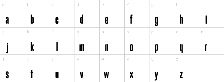 Lowercase characters