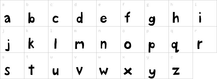Lowercase characters