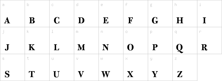 Lowercase characters
