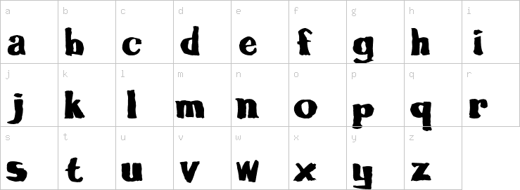 Lowercase characters