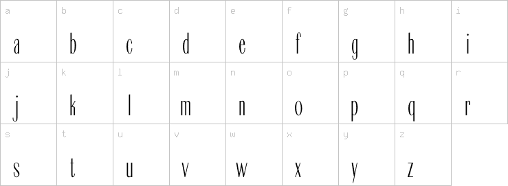 Lowercase characters