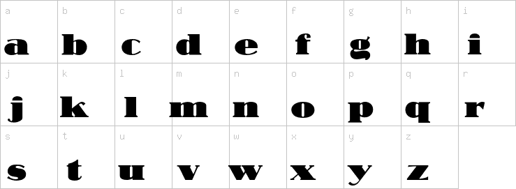 Lowercase characters