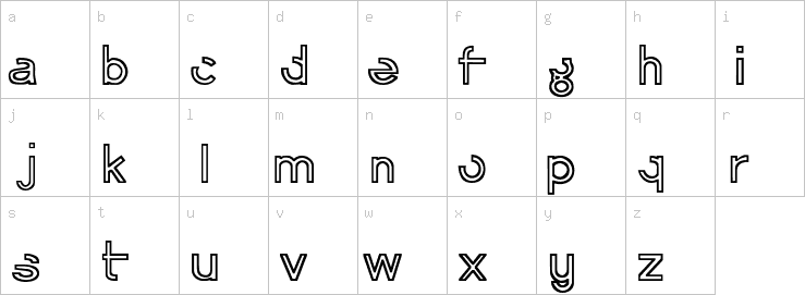 Lowercase characters