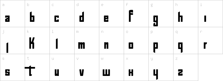 Lowercase characters