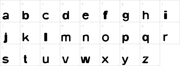 Lowercase characters