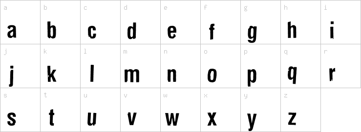 Lowercase characters