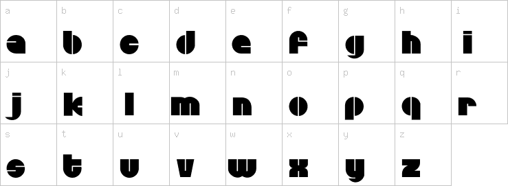 Lowercase characters