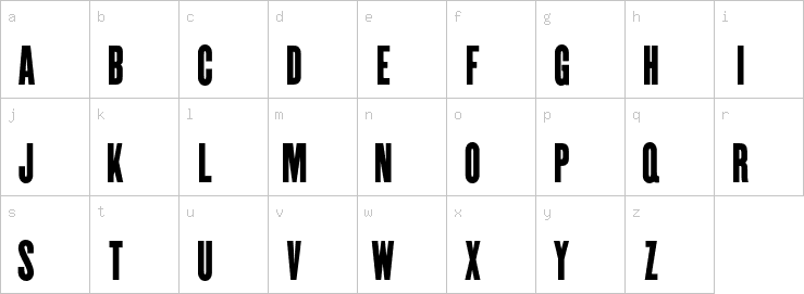 Lowercase characters