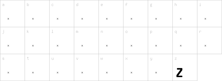 Lowercase characters