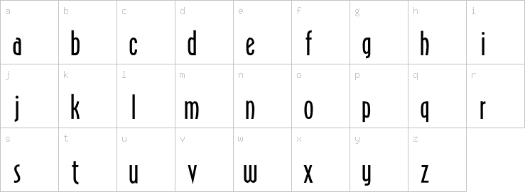 Lowercase characters