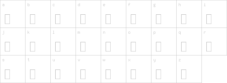 Lowercase characters
