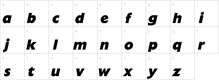 Lowercase characters
