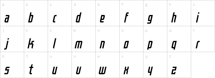 Lowercase characters