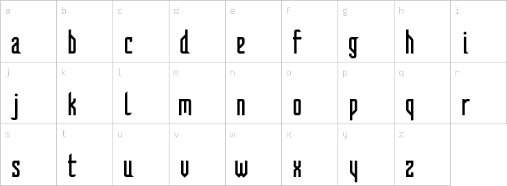 Lowercase characters