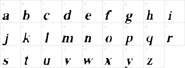 Lowercase characters