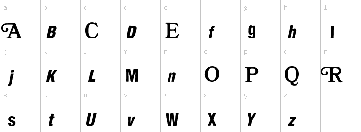 Lowercase characters