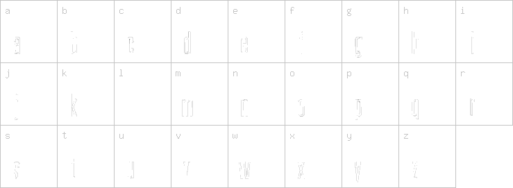 Lowercase characters