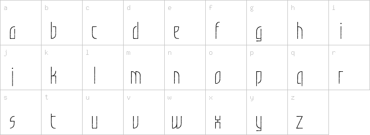 Lowercase characters