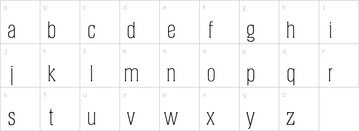 Lowercase characters