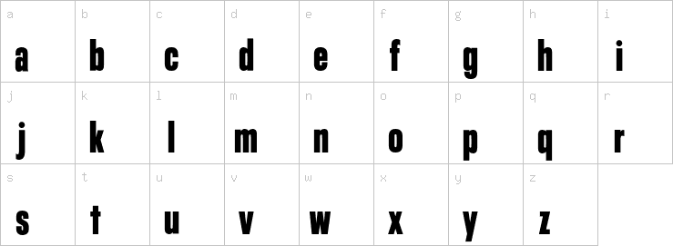 Lowercase characters