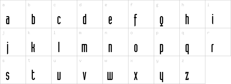 Lowercase characters